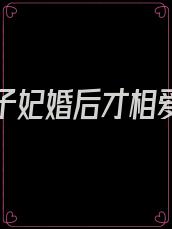 太子太子妃婚后才相爱的小说