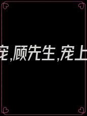 娇妻萌宠,顾先生,宠上瘾