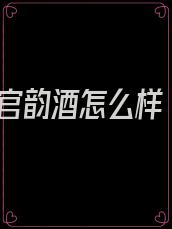 官韵酒怎么样