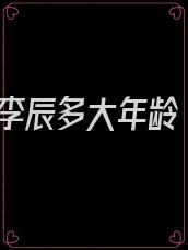 李辰多大年龄