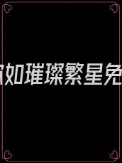 爱你如璀璨繁星免费