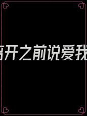 离开之前说爱我