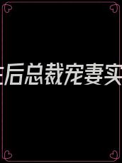 重生后总裁宠妻实录