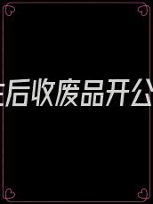 重生后收废品开公司